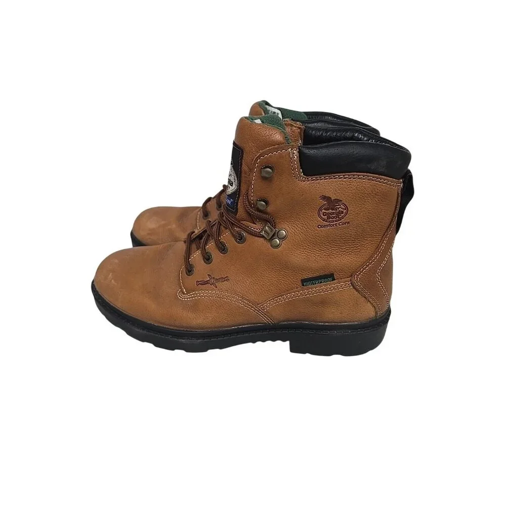 Georgia Boot Men's G6503 Farm And Ranch 6" Soft Toe Waterproof Work Boot 11W - Picture 4 of 7